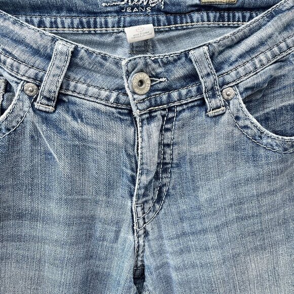 Silver Jeans Co. Suki Mid-Rise Bootcut Jeans Light Wash Denim Womens 29x32 - Picture 6 of 14